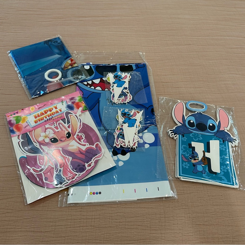 Blue Stitch-Themed Party decorations!